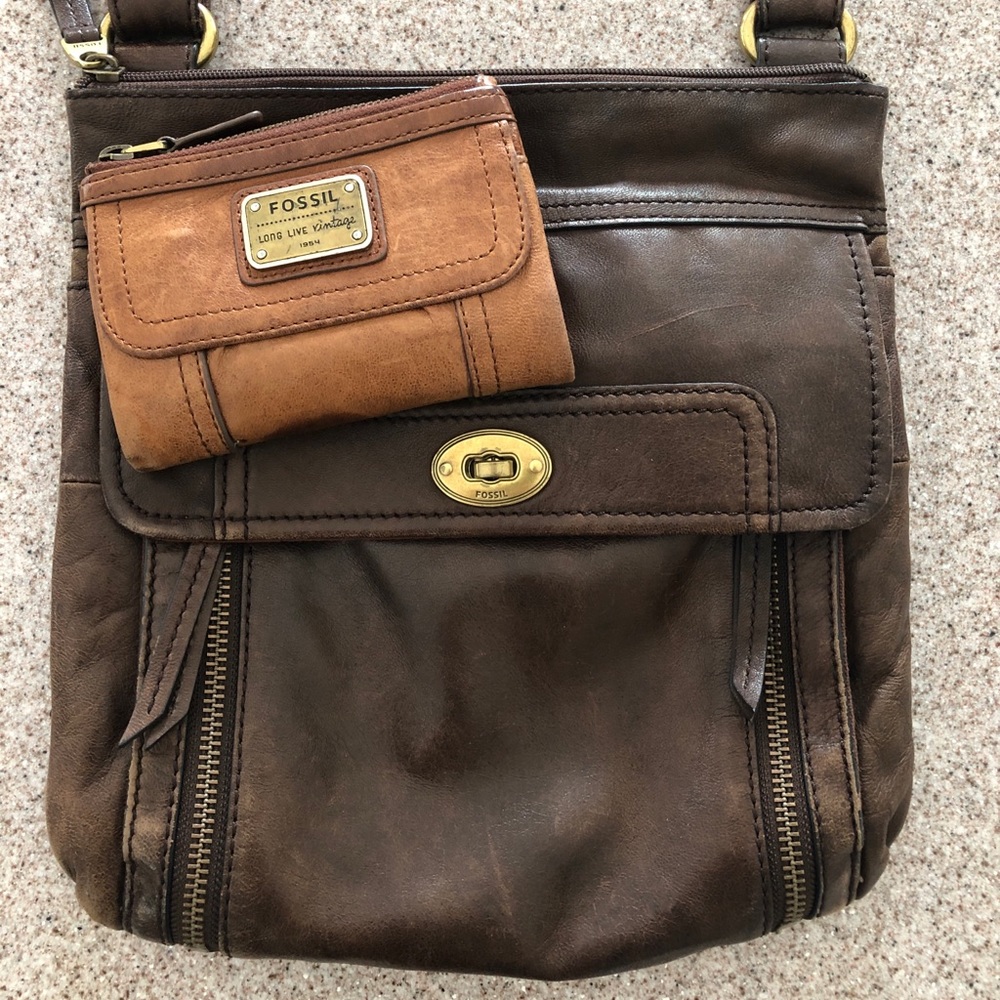Fossil crossbody and wallet